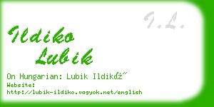 ildiko lubik business card